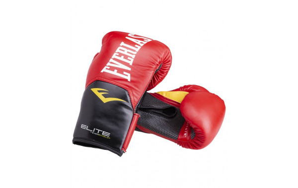 Перчатки боксерские Everlast Elite ProStyle P00001200, 16oz, к/з, красный 600_380