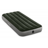 Надувной матрас Intex Dura-Beam Prestige Downy Airbed 99х191х25 см с насосом на батарейках 64777