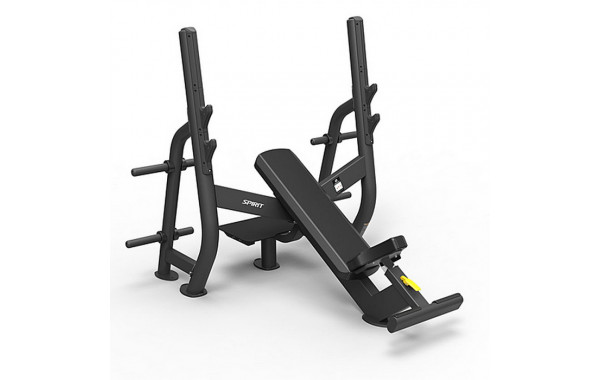 Олимпийская скамья для жима под углом Spirit Fitness SP-4210 600_380