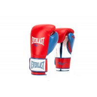 Перчатки тренировочные Everlast Powerlock PU 12 oz красн/син. P00000729-12