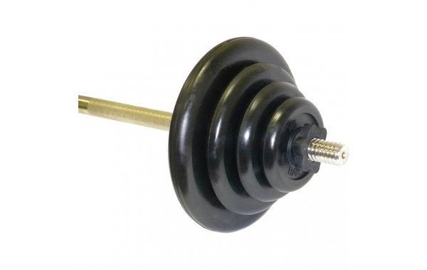 Штанга тренировочная 75,5 кг MB Barbell черный 600_380