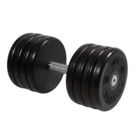 Гантель классик MB Barbell с вращающейся ручкой 44 кг MB-FdbEM-B44