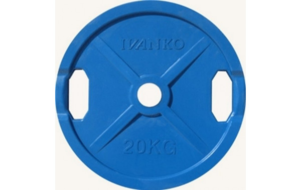 Диск обрезиненный 20кг Johns DR71022 - 20С цветной 600_380