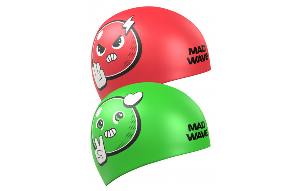 Силиконовая шапочка Mad Wave Reverse Smile M0554 38 0 00W Зеленый 600_380