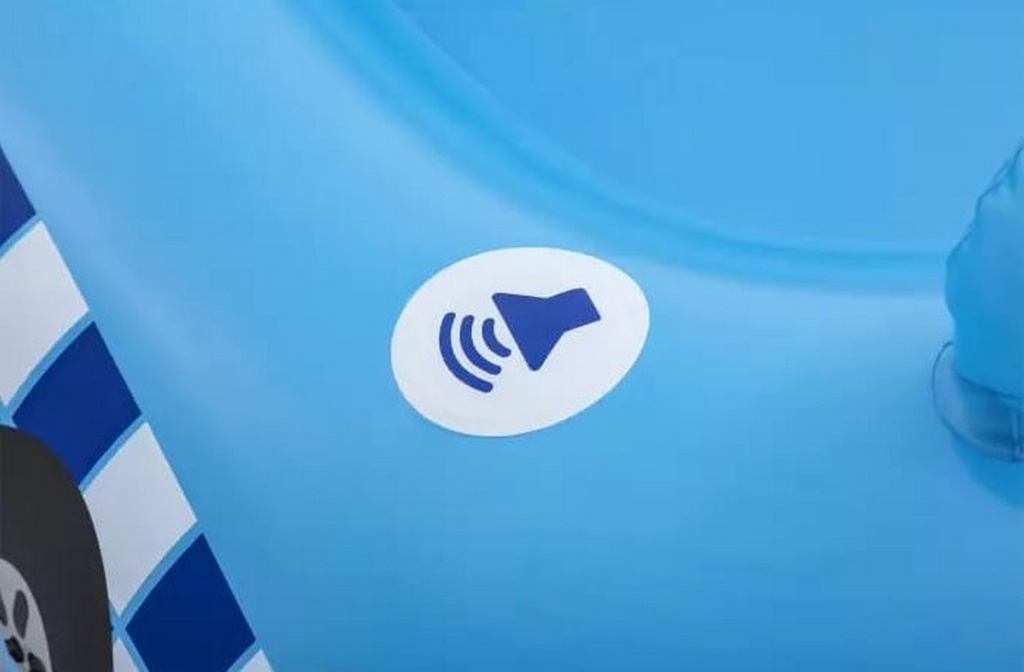 Надувная лодочка 97х74см, от 3 лет, встр.динамик со звуком Bestway Полицейская машина 34153 1024_672