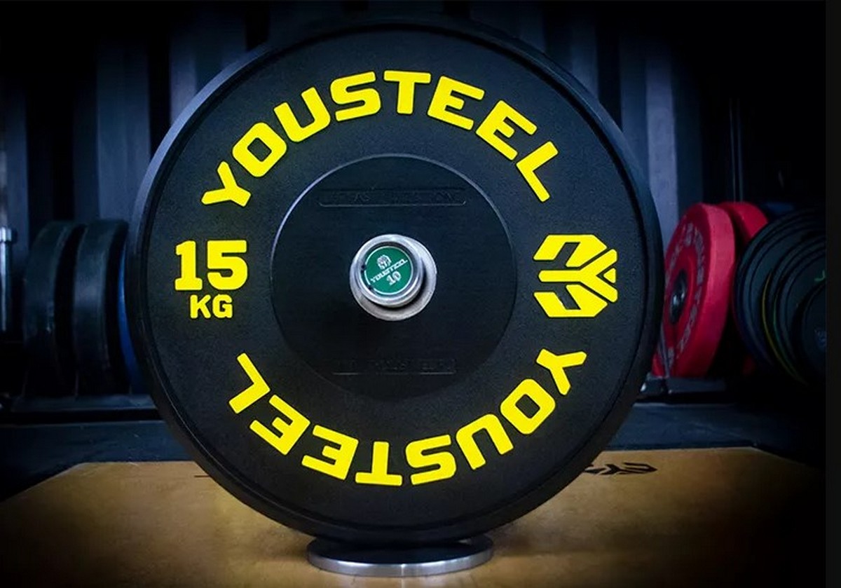 Диск 15кг YouSteel Traning PRO черный 1200_839