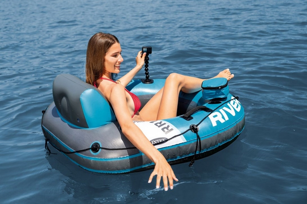 Надувной круг-кресло 140х132см, с  ручками, до 100кг Intex River Run 1 56843 1024_682