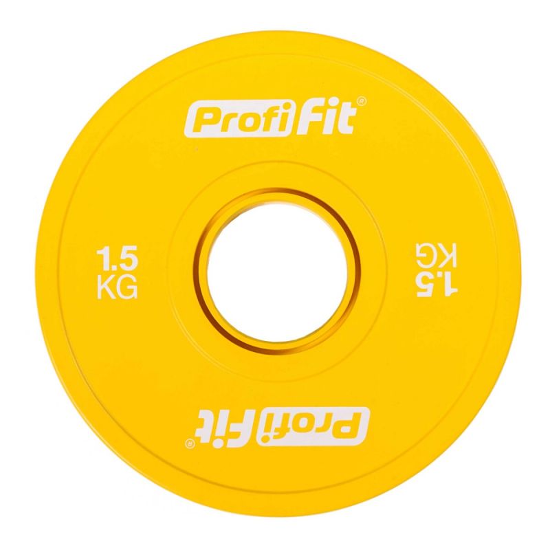 Диск обрезиненный цветной d51мм, 1,5кг Profi-Fit 800_800