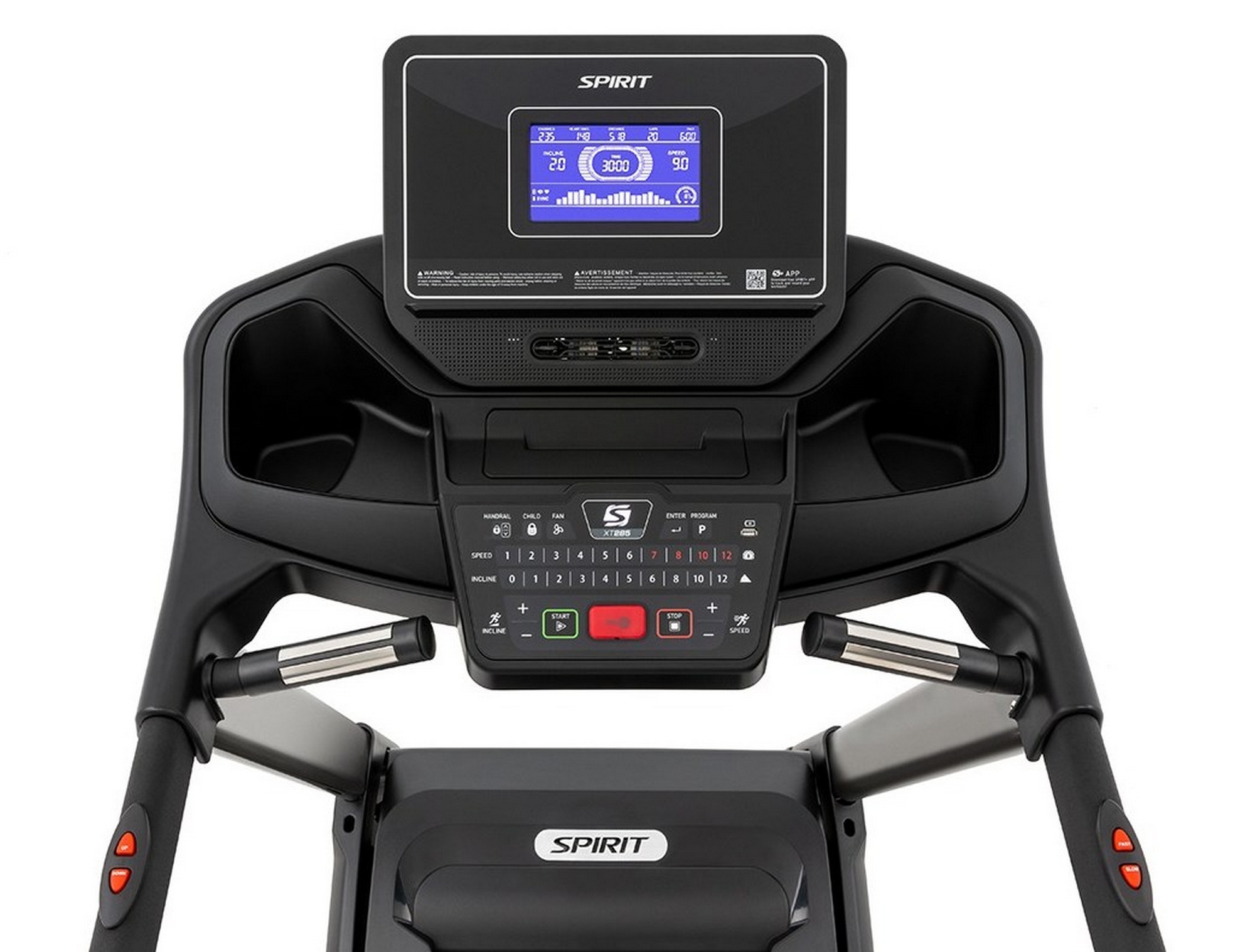 Беговая дорожка Spirit Fitness XT285 Black 2000_1517