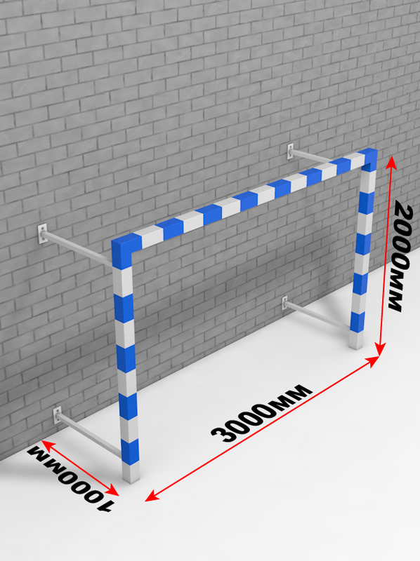 Минифутбольные/гандбольные пристенные ворота Glav 7.101 300x200см шт 598_800