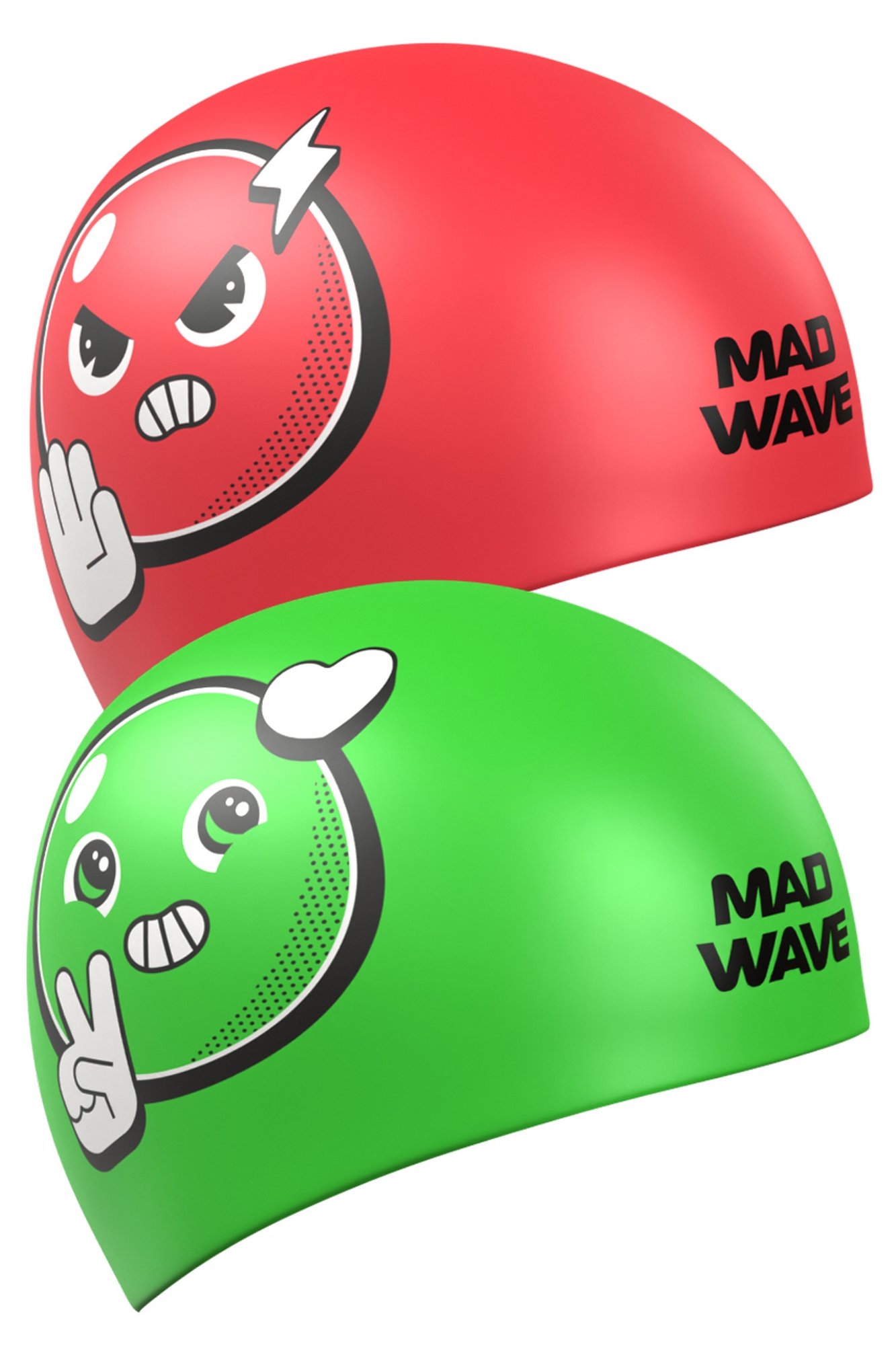 Силиконовая шапочка Mad Wave Reverse Smile M0554 38 0 00W Зеленый 1333_2000