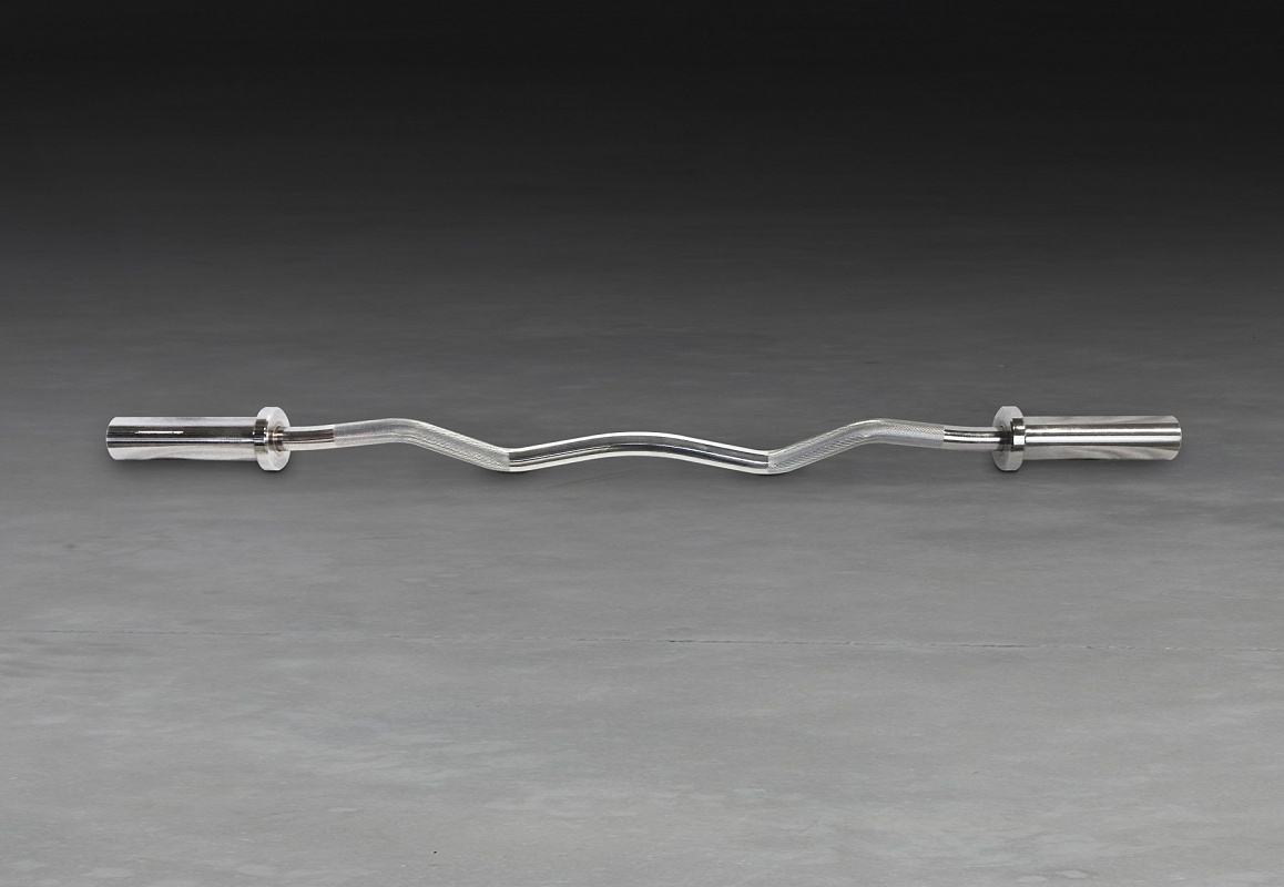 Гриф EZ Curl Bar YouSteel 10кг, L1200, D28, chrome 1158_800